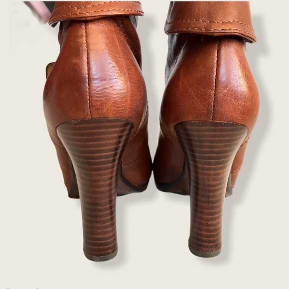 Frye Matilda 2-Strap Heeled Leather Ankle Booties - Picture 7 of 12